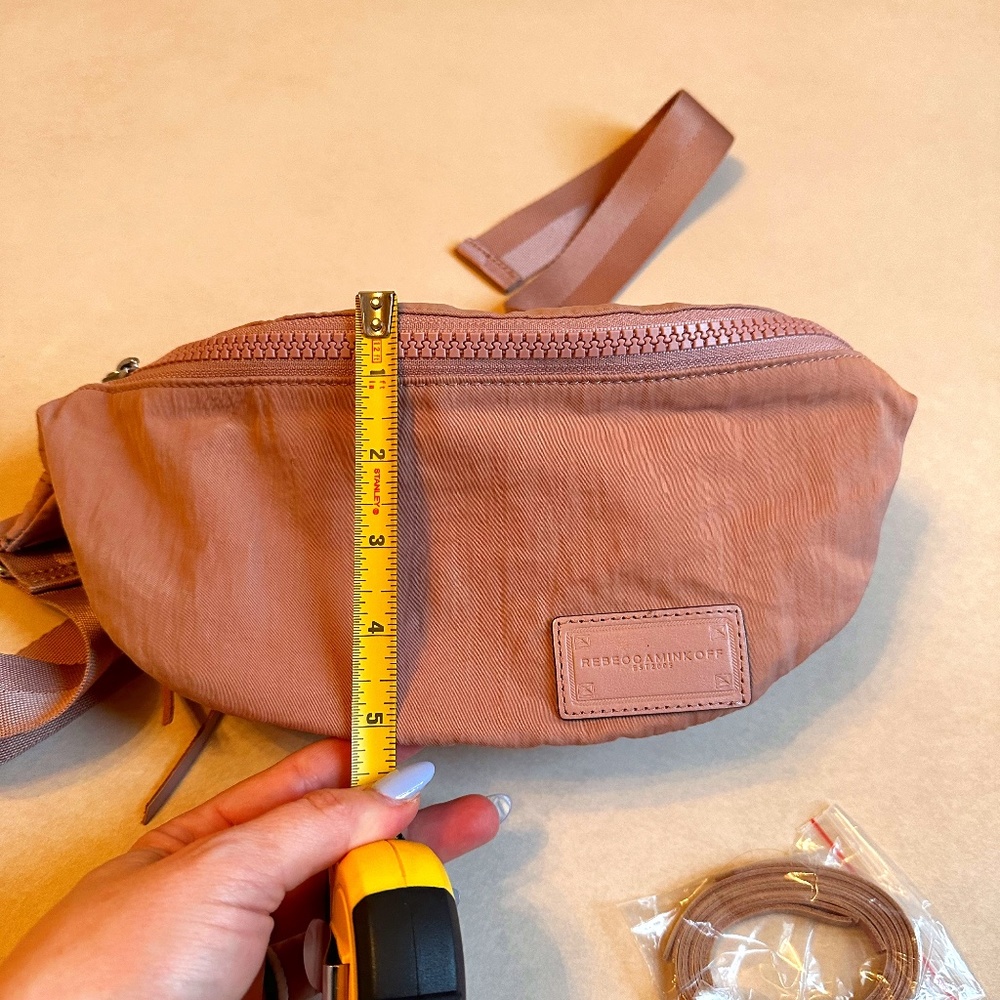 REBECCA MINKOFF BLUSH PINK FANNY PACK BELT BAG